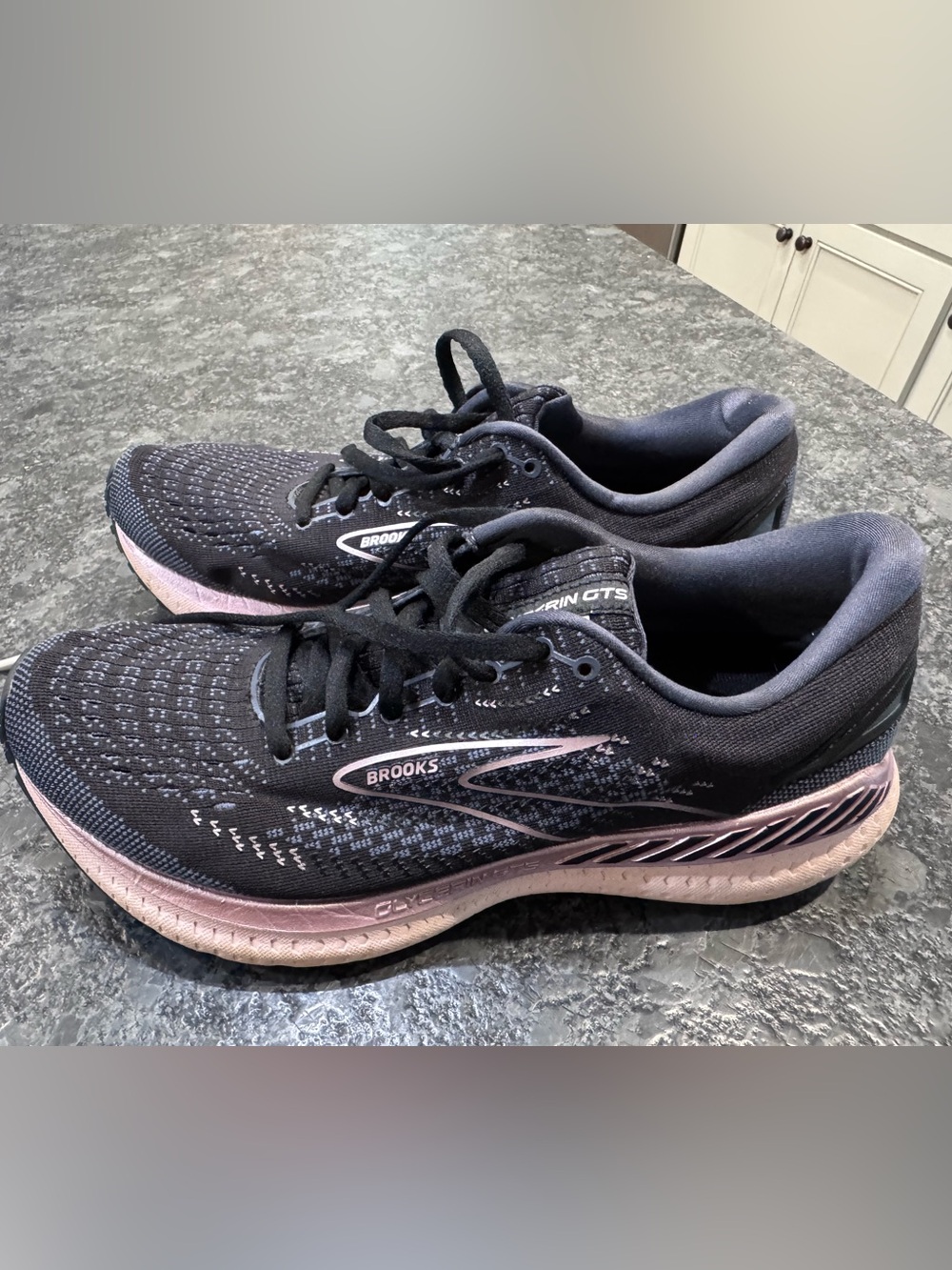 Brooks Black and Light Pink Women's Running Shoes